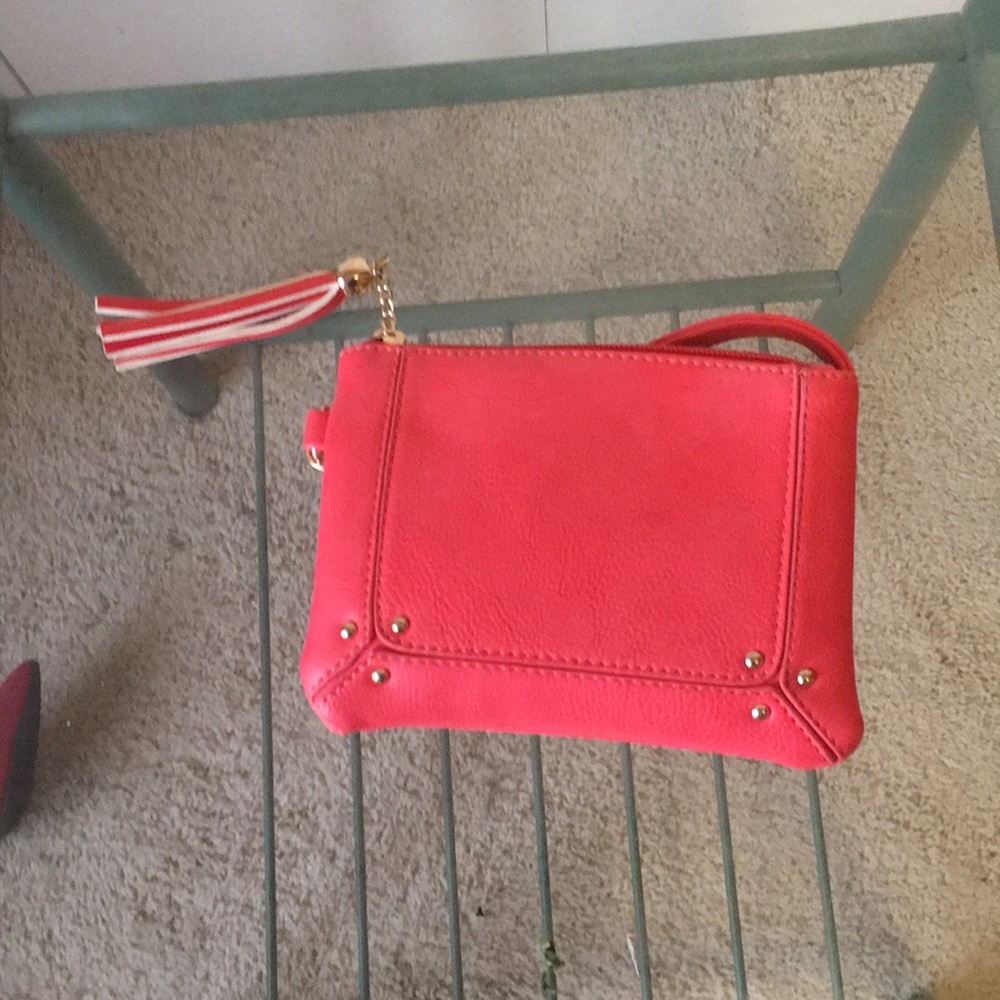 Charming Charlie’s Coral Wristlet